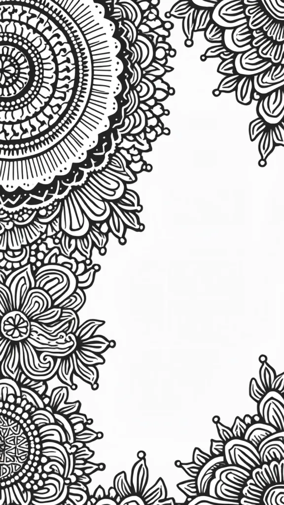 coloring pages henna